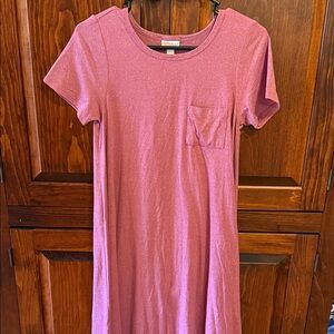 LuLaRoe Pink Short Sleeve Dress